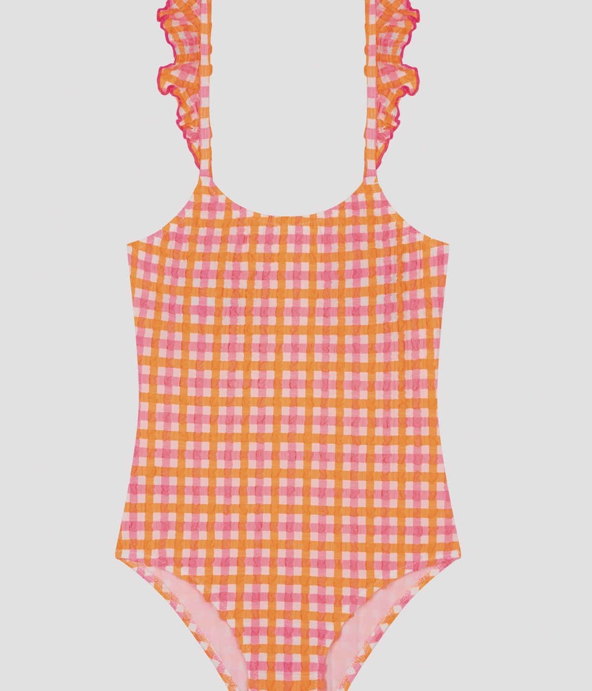 Costum Baie Colorful Gingham