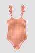 Costum Baie Colorful Gingham