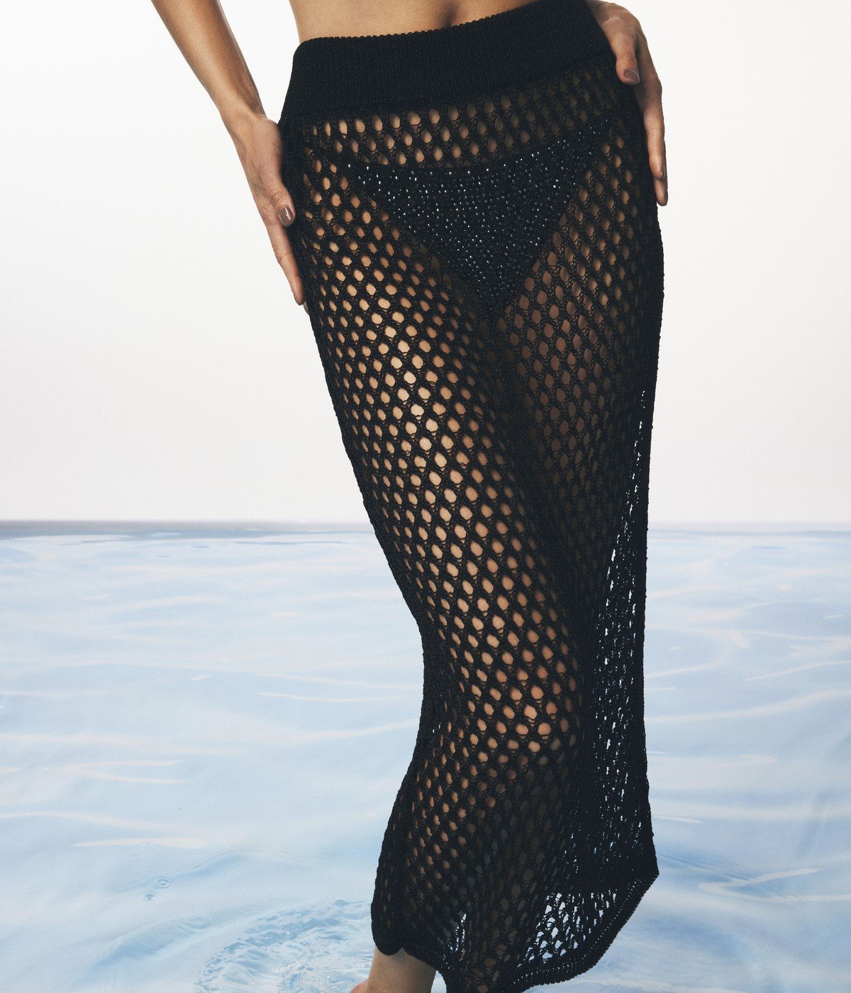 Shiny Fishnet Skirt