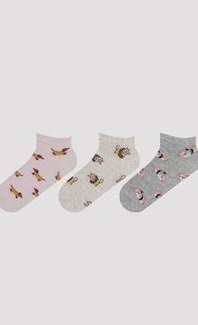 Cats and Dogs 3in1 Liner Socks