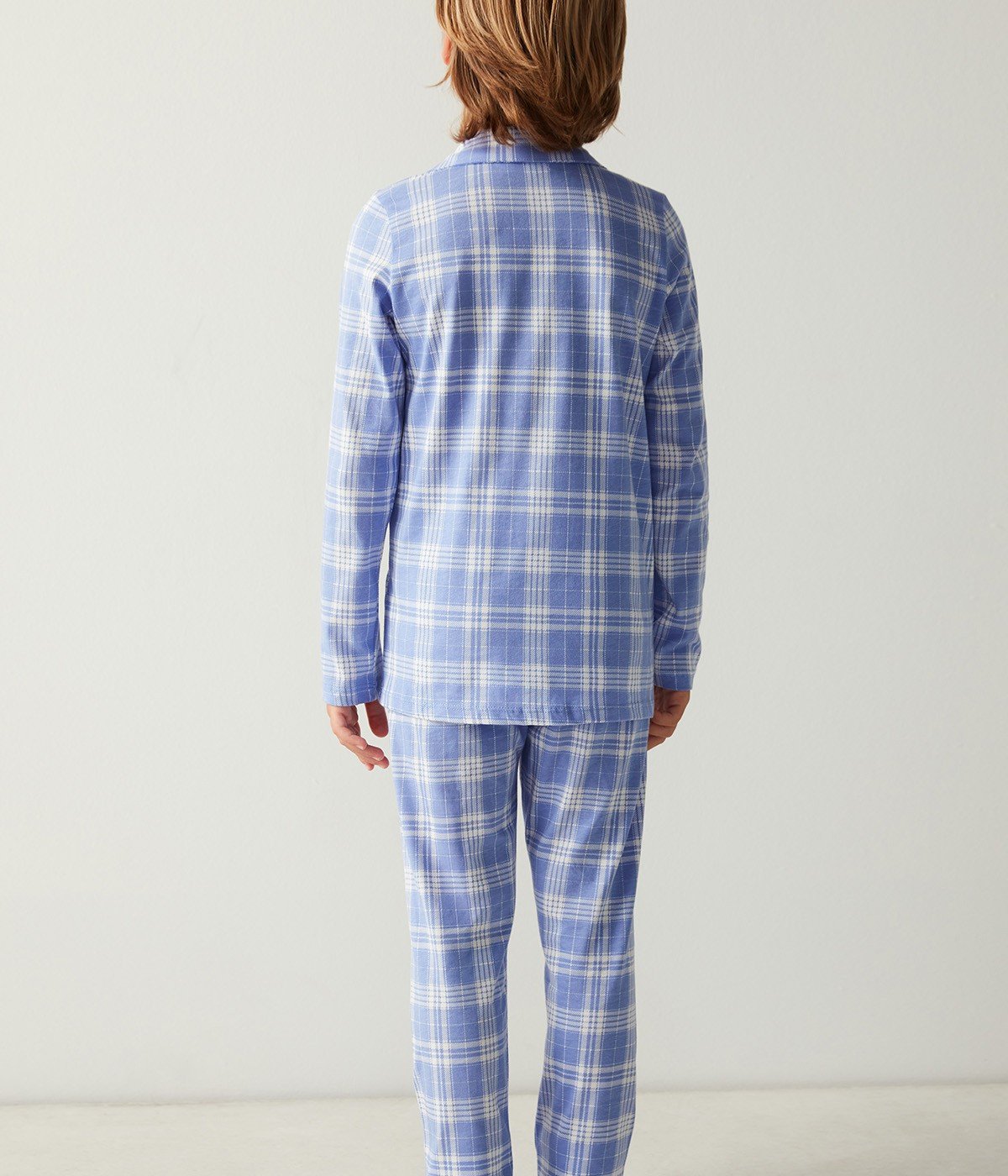 Boys Check LS Pyjama Set