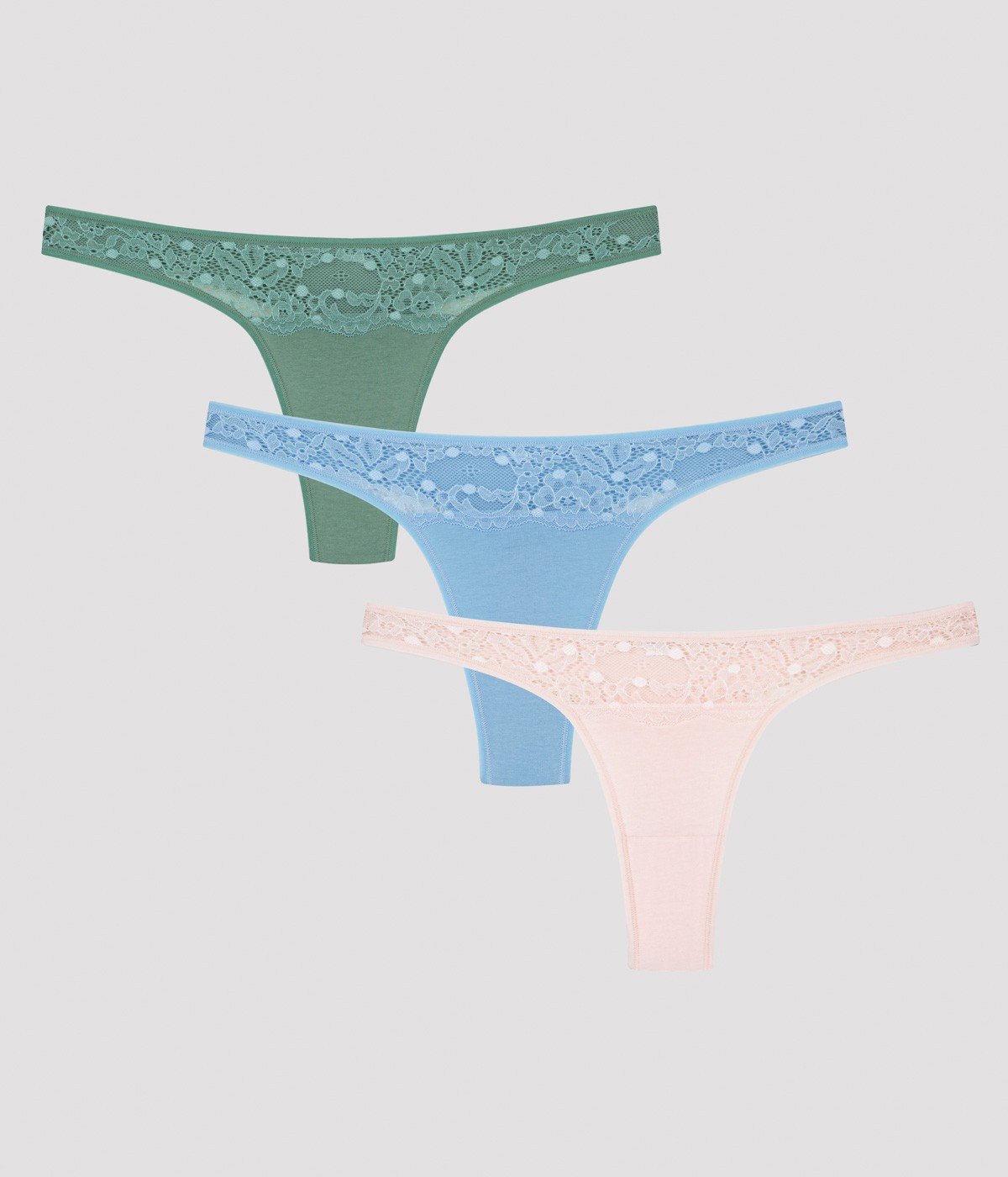Chilot Thong Waterfall Lace Detailed