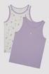 Girls Unicorn Lilac 2in1 Vest