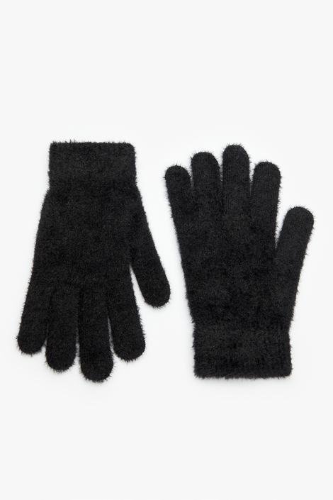Flora Black Gloves