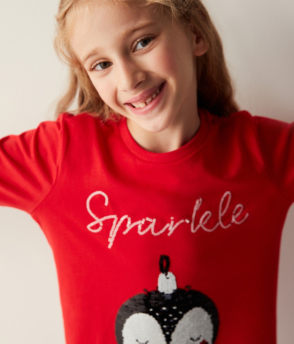 Girls Sequin Sparkle PJ Set