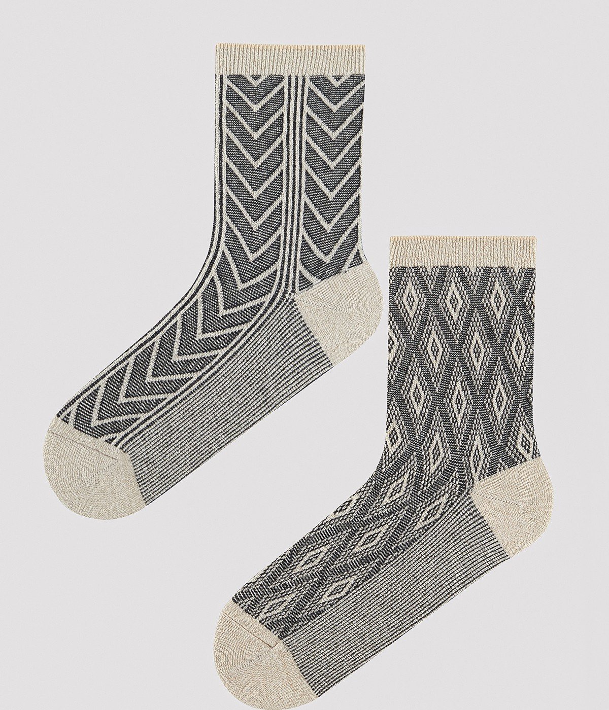 Shiny Ethnic 2in1 Socks