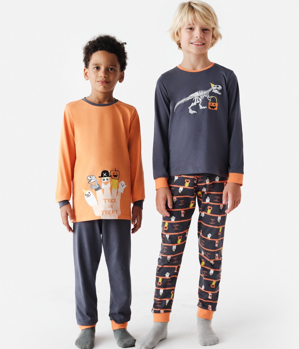 Boy Puppet Printed 2 Buc Set Pijama