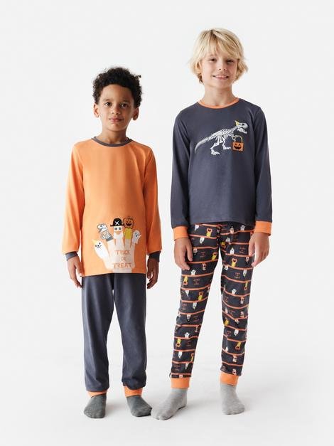 Boy Puppet Printed 2 Buc Set Pijama
