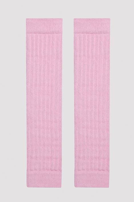 Ribbed Pink Socks