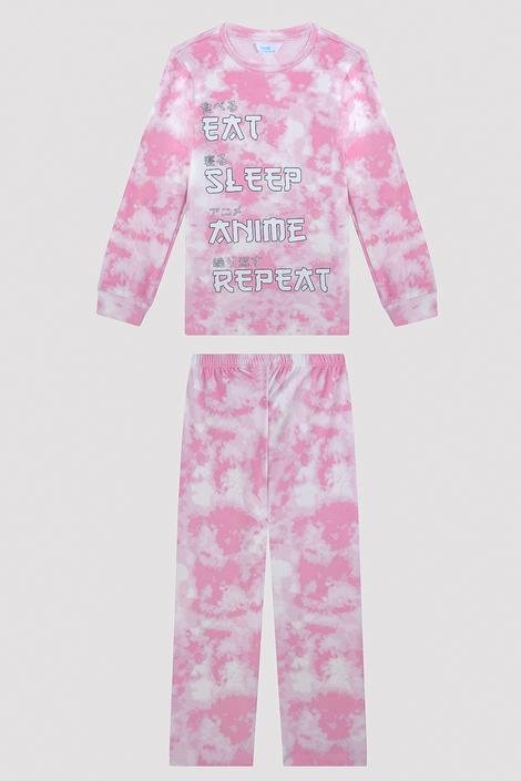 Set Pijamale Girls Anime Slogan LS