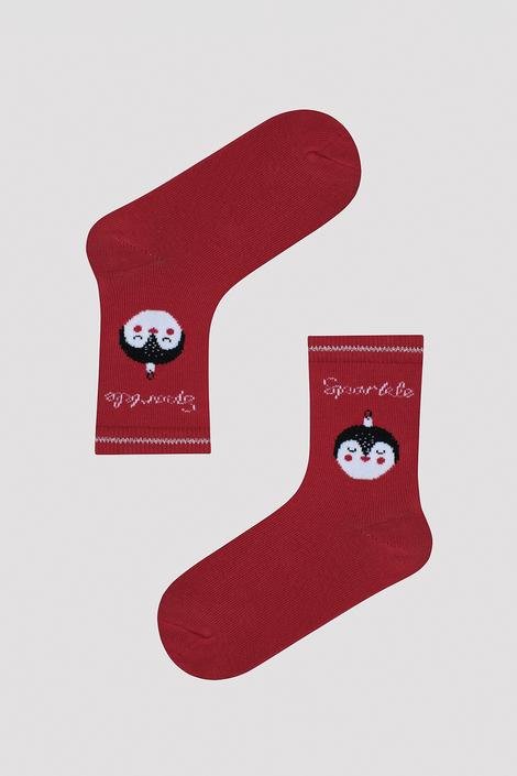 Girls Sparkle 2in1 Socket Socks