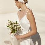 Bridal Satin Lace Detailed Dress