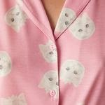 Cute Cats Pink Shirt Pant PJ Set
