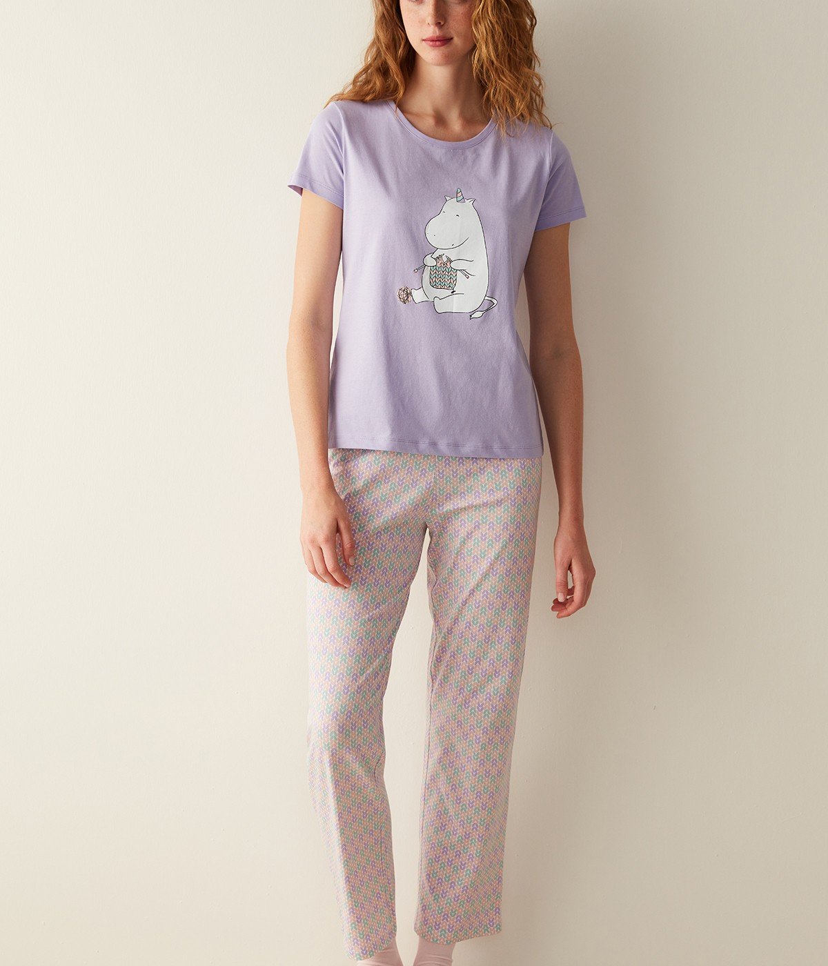 Happinies Lilac Pants PJ Set