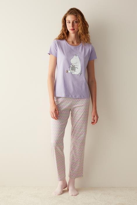 Happinies Lilac Pants PJ Set