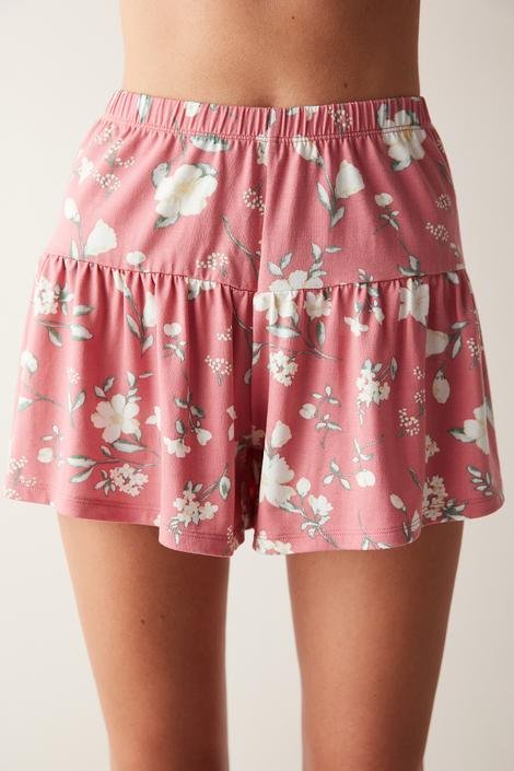 Pantaloni Pijama Floral Pink Short