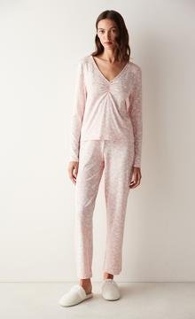 Bluza Pijama Joise Pink Printed