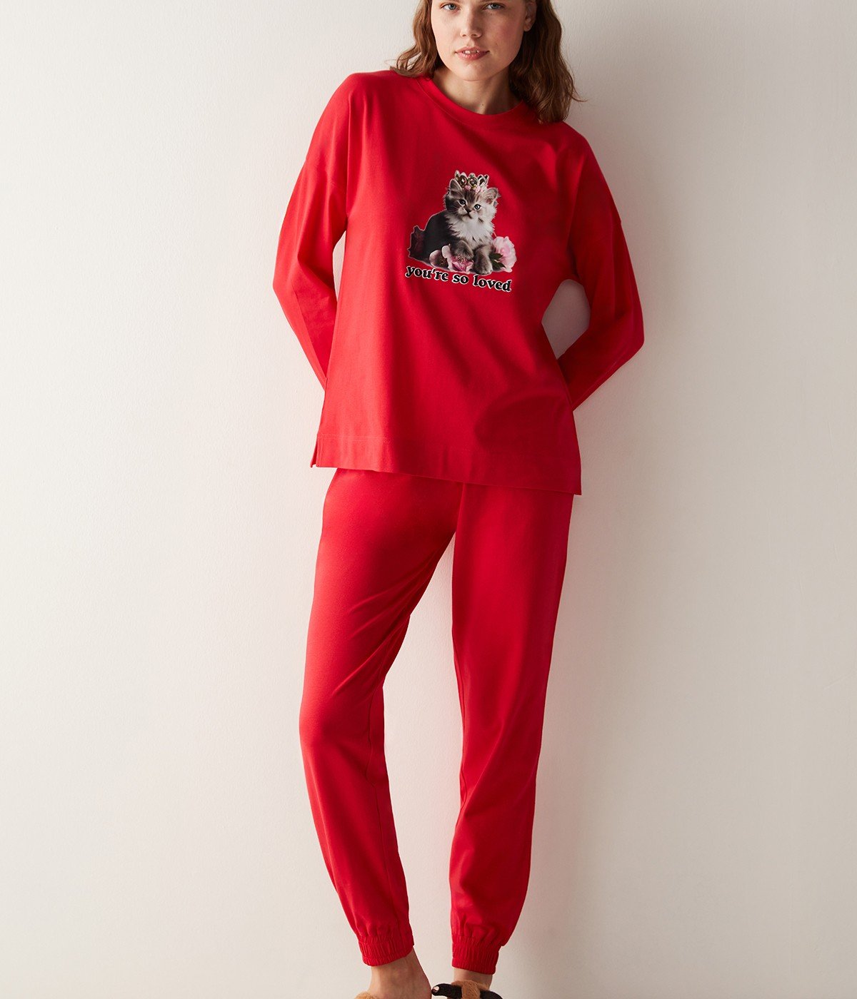 Set Pijama Love Red