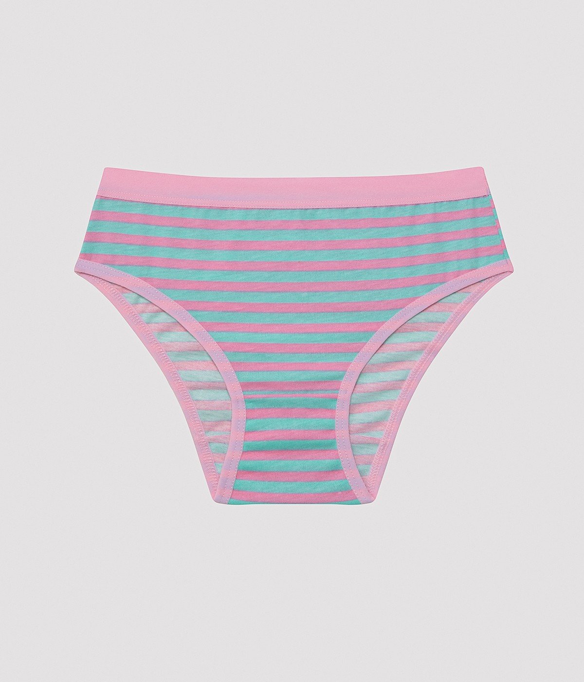 Girls Pink Striped 3in1 Hipster