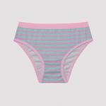 Girls Pink Striped 3in1 Hipster