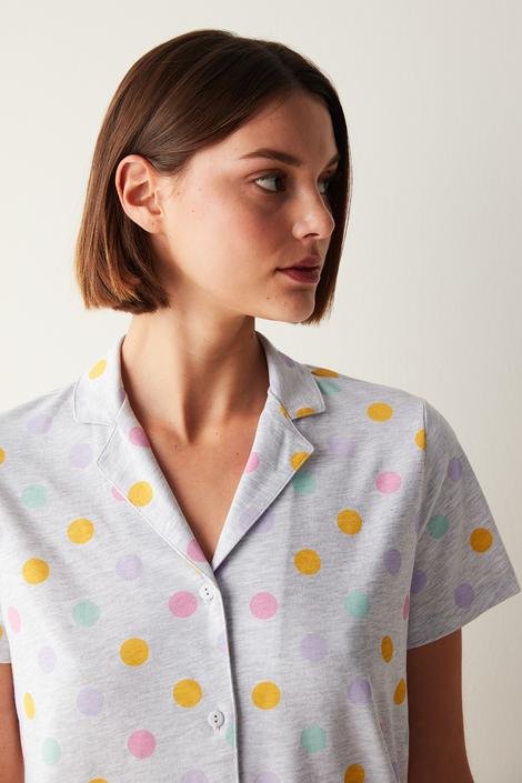 Colorful Dots Shirt Pant PJ Set