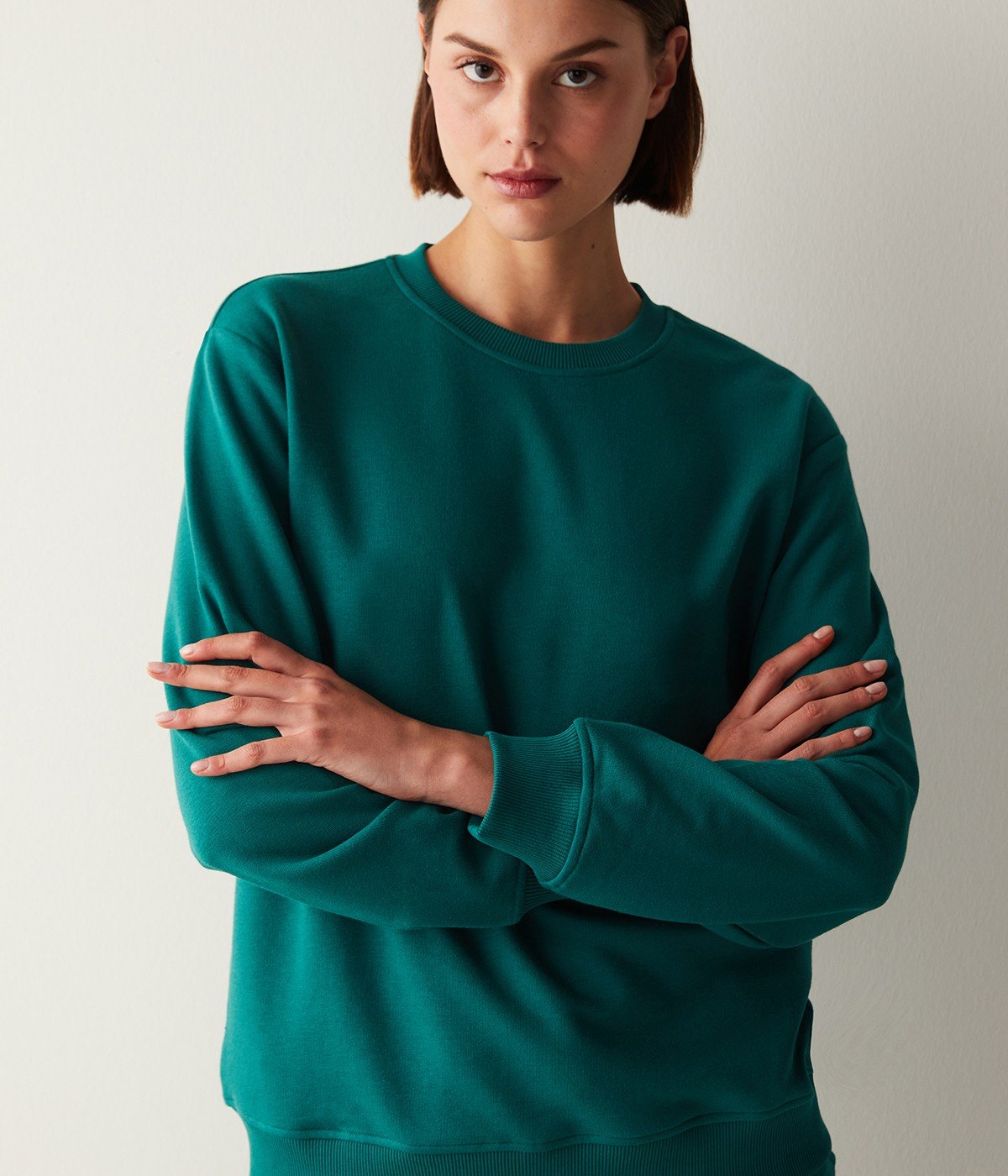 Sweatshirt Oversize Active Dark Green