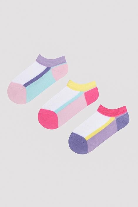 Kız Çocuk One Line 3lü Patik Çorap