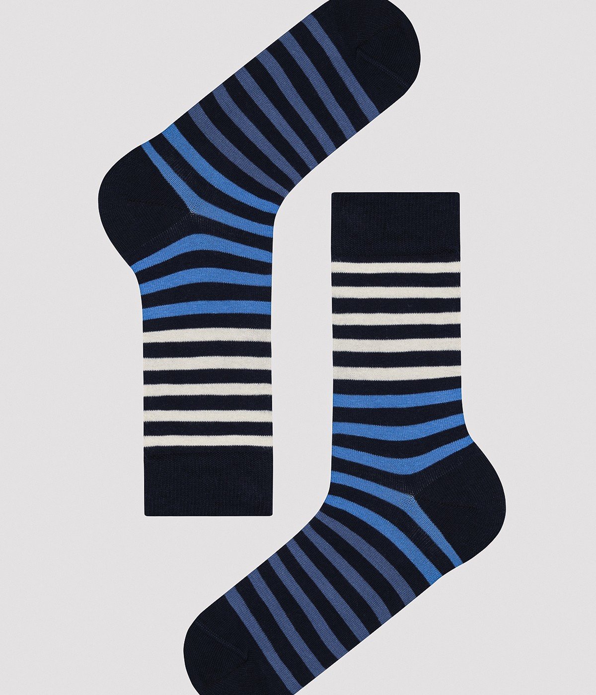 Men Color Striped 3in1 Socket Socks