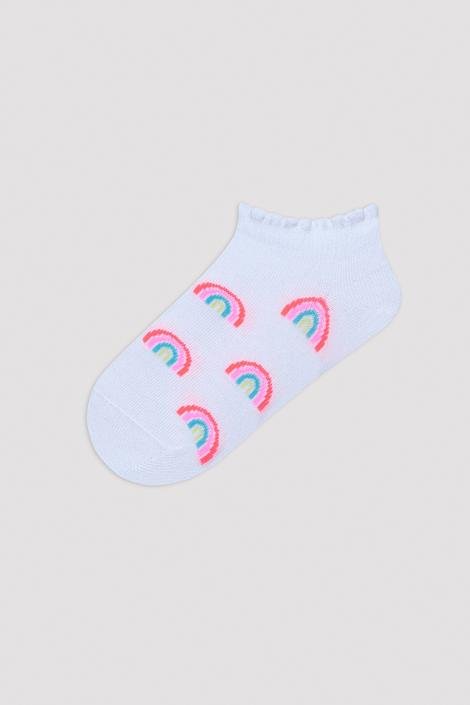 Girls Rainbow 4in1 liner Socks