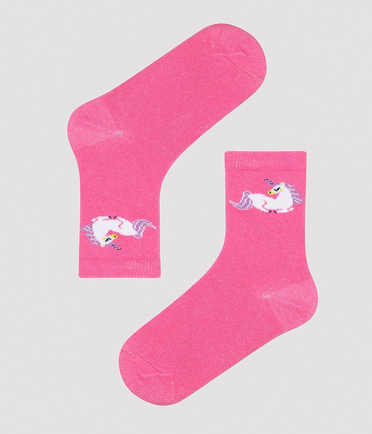 Kız Çocuk Unicorn 3lü Tenis Soket Çorap