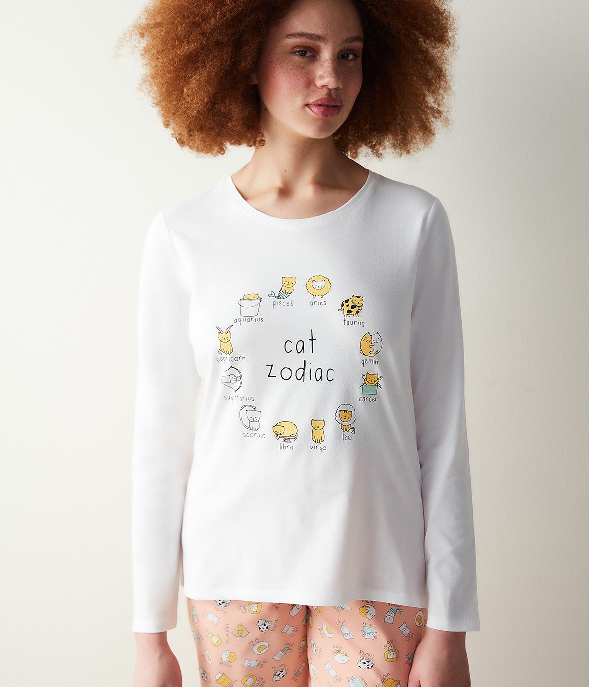 Cat Zodiac Pant PJ Set