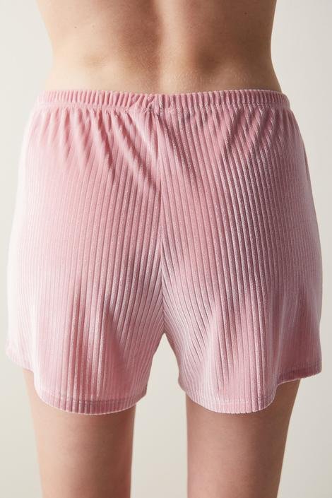 Pantaloni Pijama Aurora Velvet Pink Short