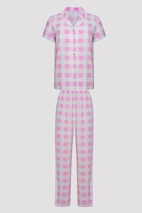 Set Pijama Gingham Pink
