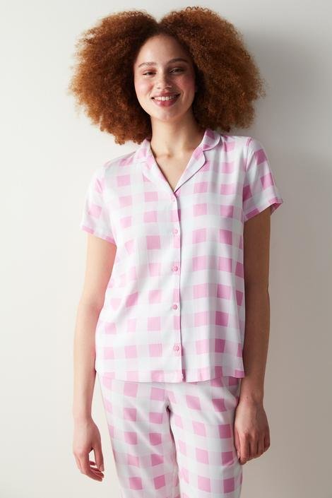 Set Pijama Gingham Pink