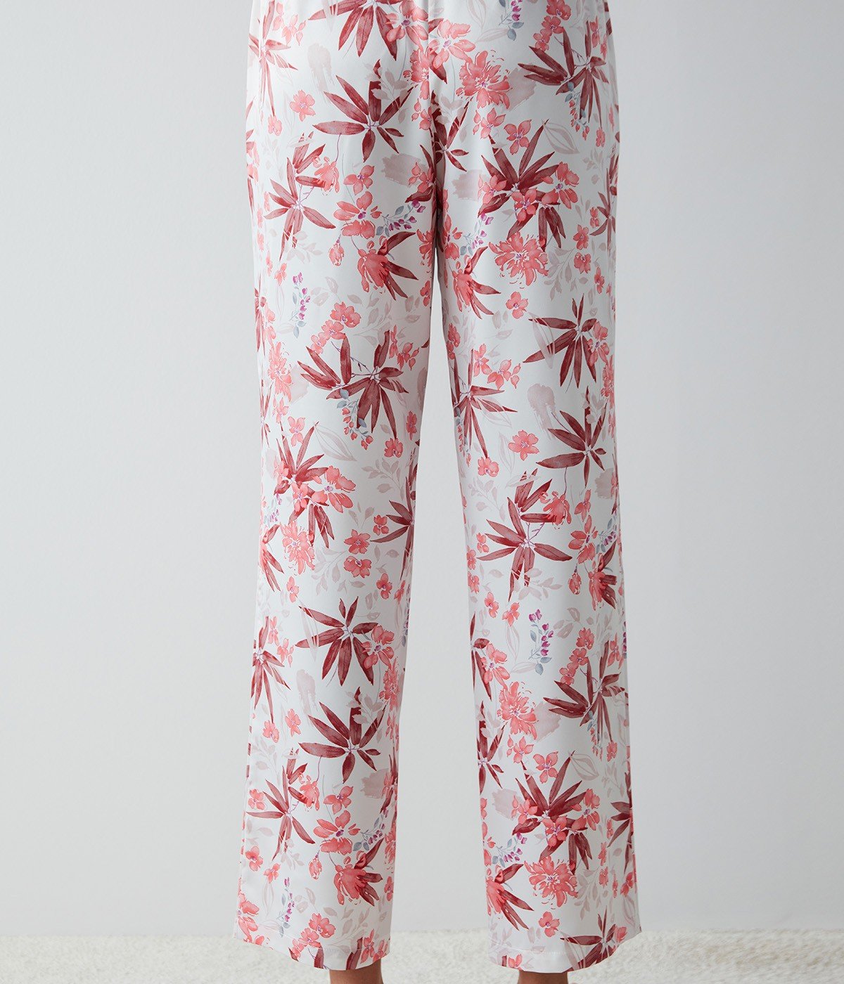 Pantaloni Pijama Rosy Printed Satin