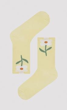 Şosete Lungi Yellow Flower