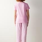 Set Pijama Ent Love Pink Capri