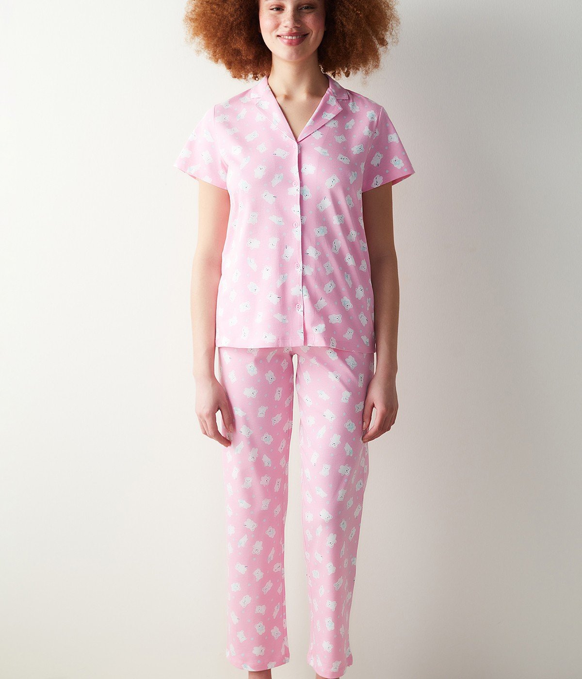 Set Pijama Cuteness Printed Pink