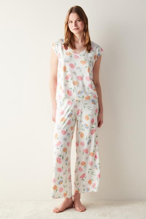 Bluza Pijama Flora Printed