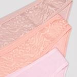 Coral Vibes Lacy Detailed 3in1 Slip
