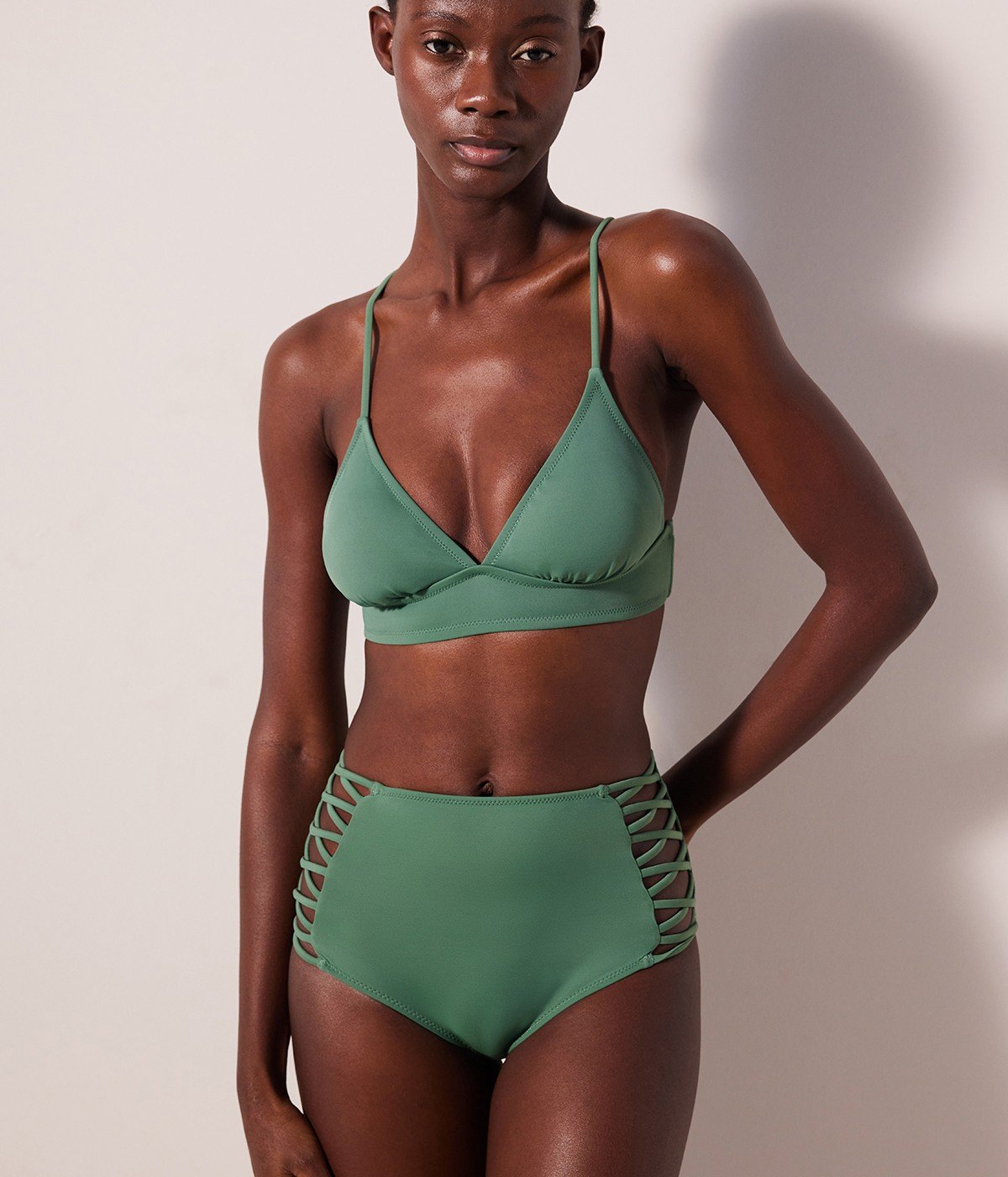 Bralette Green Bikini Top