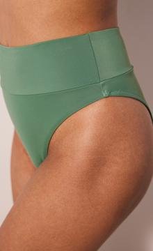 Super High Leg Green Bikini Bottom