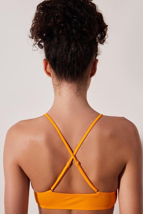 Bralette Orange Bikini Top