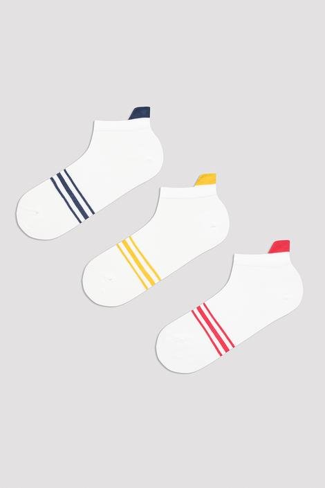 Men Thin Striped 3in1 Liner Socks
