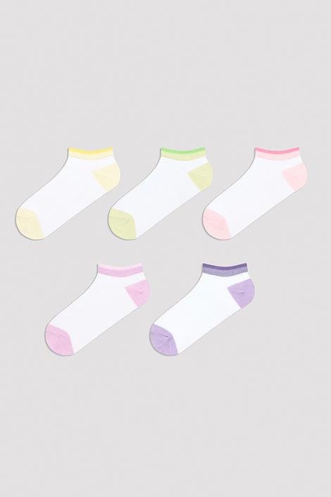 Colored Detail 5in1 Liner Socks