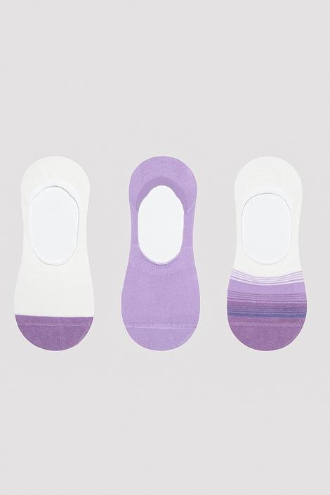 Color Block 3in1 Invisible Socks