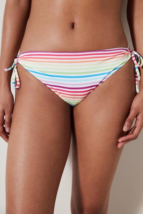 Nia Striped  Bikini Bottom