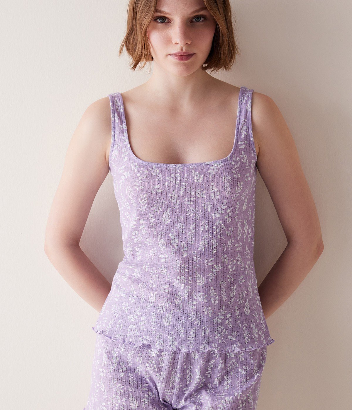 Set Pijama Lilac Short