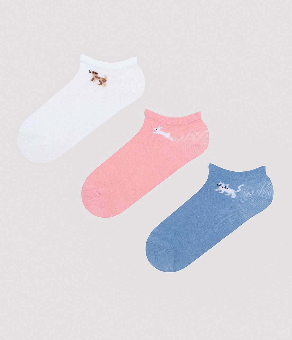 Minimal Animal 3in1 Liner Socks