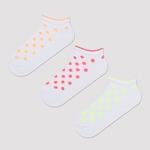 Neon Dotted 3in1 Liner Socks